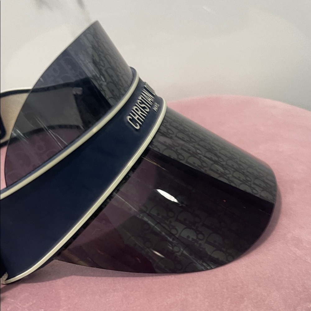 Dior Dark Blue Monogram Visor - Picture 4 of 5